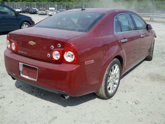 1G1ZE5E71AF323203 - 2010 CHEVROLET MALIBU LTZ 红色 照片 4