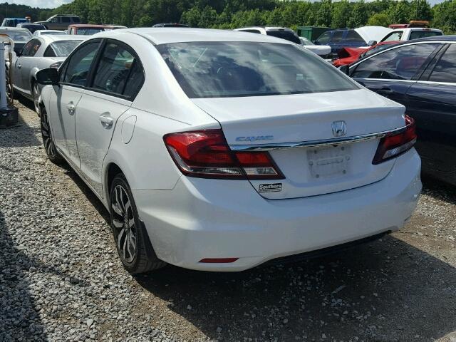 19XFB2F99FE083322 - 2015 HONDA CIVIC EXL 白色 照片 3