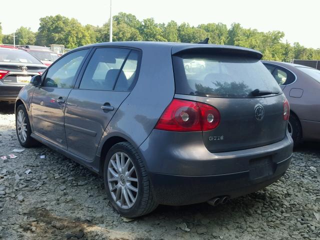 WVWHV71K57W019342 - 2007 VOLKSWAGEN NEW GTI GRAY photo 3