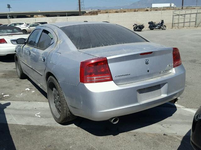 2B3KA53H96H481912 - 2006 DODGE CHARGER R/ SILVER photo 3