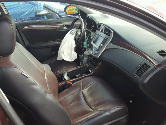 4T1BK3DB3CU472430 - 2012 TOYOTA AVALON BAS BURGUNDY photo 5