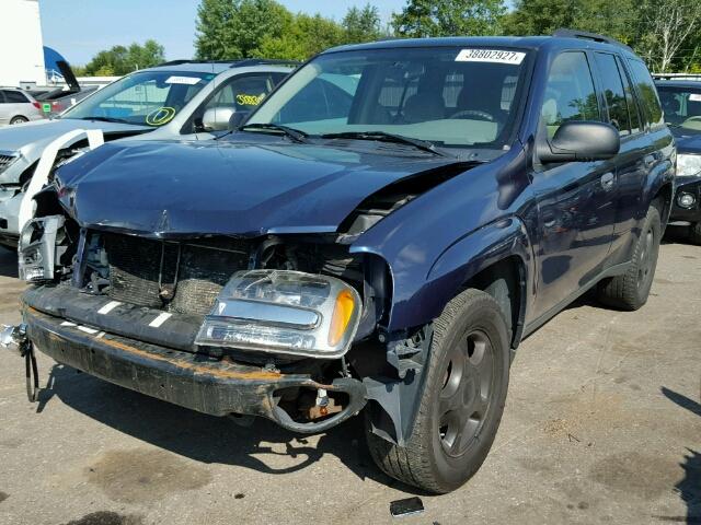 1GNDT13S472130297 - 2007 CHEVROLET TRAILBLAZE BLUE photo 2