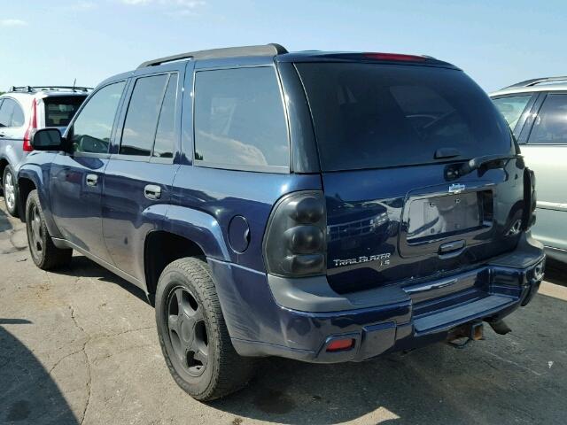 1GNDT13S472130297 - 2007 CHEVROLET TRAILBLAZE BLUE photo 3