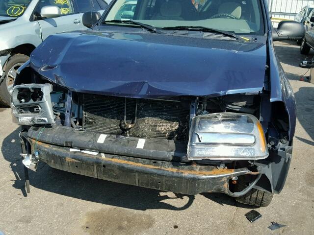 1GNDT13S472130297 - 2007 CHEVROLET TRAILBLAZE BLUE photo 9