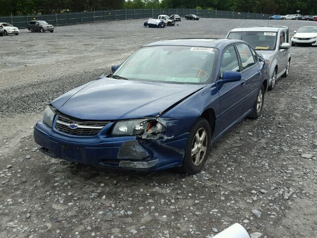 2G1WH55K149369044 - 2004 CHEVROLET IMPALA LS BLUE photo 2