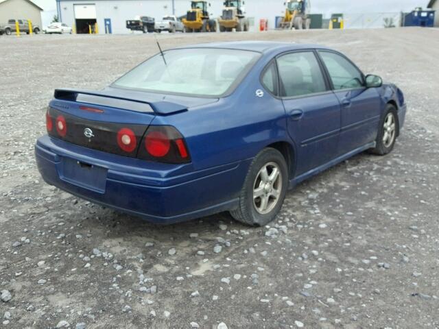 2G1WH55K149369044 - 2004 CHEVROLET IMPALA LS BLUE photo 4