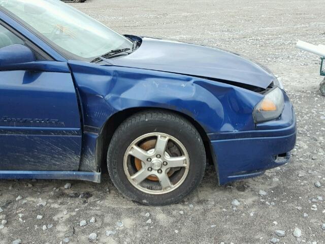 2G1WH55K149369044 - 2004 CHEVROLET IMPALA LS BLUE photo 9