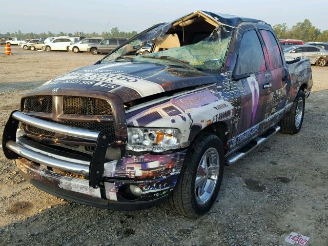 1D7HA18D64S532740 - 2004 DODGE RAM 1500 S BLACK photo 2