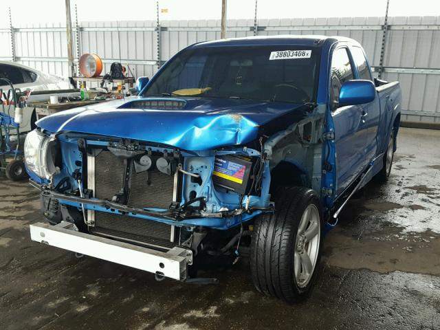 5TETU22NX8Z533409 - 2008 TOYOTA TACOMA X-R BLUE photo 2