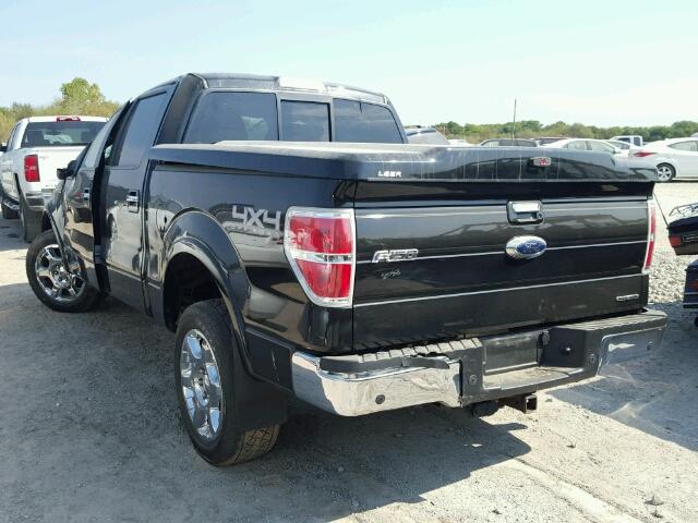 1FTFW1EF8DKF18444 - 2013 FORD F150 SUPER BLACK photo 3