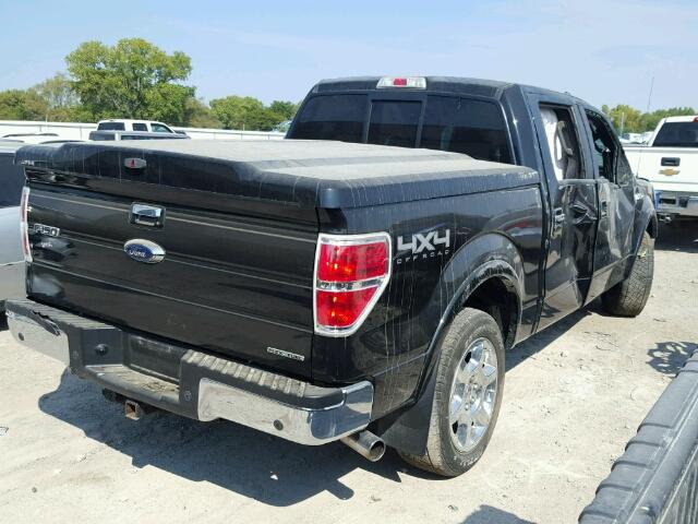 1FTFW1EF8DKF18444 - 2013 FORD F150 SUPER BLACK photo 4