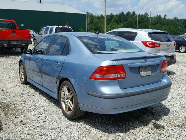 YS3FD49Y271135928 - 2007 SAAB 9-3 2.0T BLUE photo 3