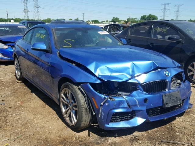 WBA3R5C53EK189064 - 2014 BMW 435 XI BLUE photo 1