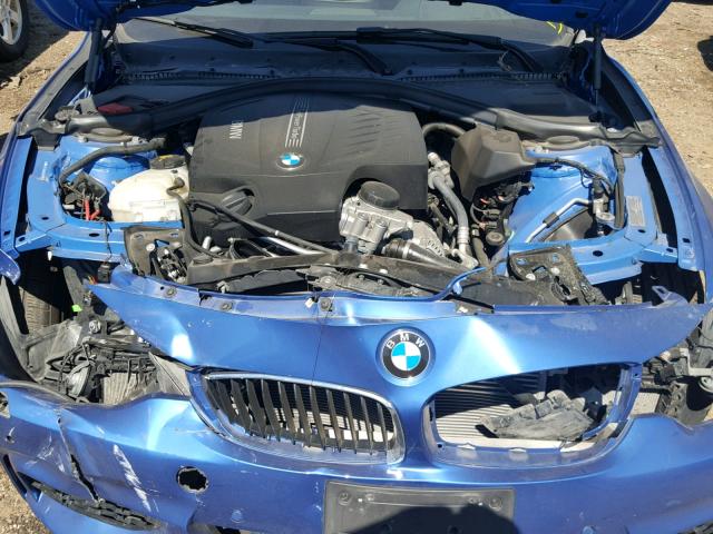 WBA3R5C53EK189064 - 2014 BMW 435 XI BLUE photo 7