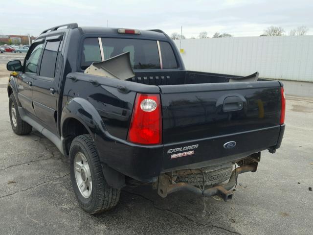 1FMZU77E21UC83822 - 2001 FORD EXPLORER S BLACK photo 3