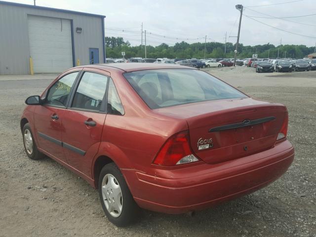 1FAFP33Z44W105697 - 2004 FORD FOCUS LX RED photo 3