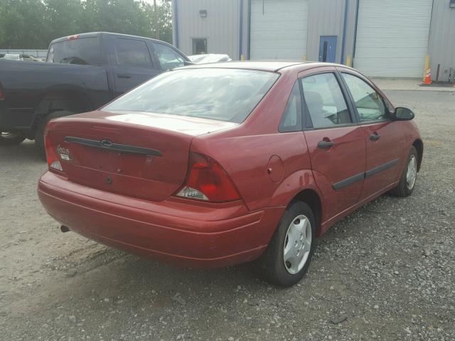 1FAFP33Z44W105697 - 2004 FORD FOCUS LX RED photo 4