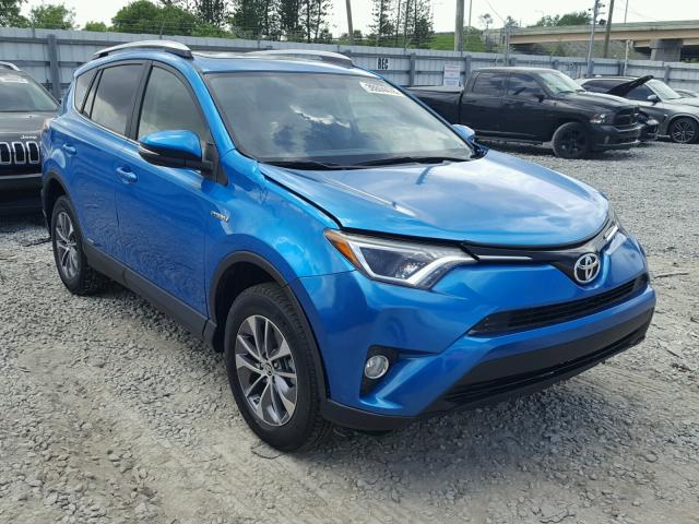 JTMRJREV2GD033744 - 2016 TOYOTA RAV4 HV XL BLUE photo 1