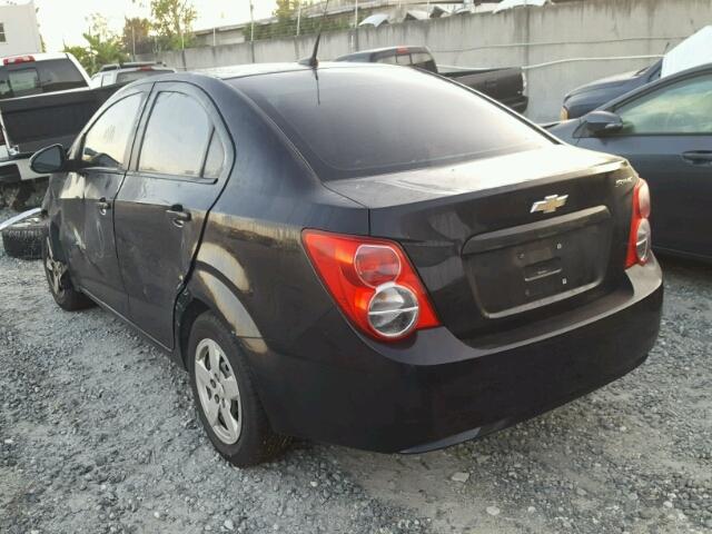 1G1JA5SG8D4107619 - 2013 CHEVROLET SONIC LS BLACK photo 3