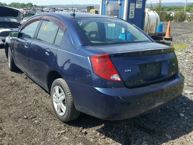 1G8AJ55F47Z116412 - 2007 SATURN ION LEVEL BLUE photo 3