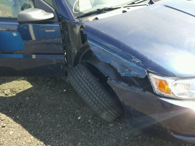 1G8AJ55F47Z116412 - 2007 SATURN ION LEVEL BLUE photo 9