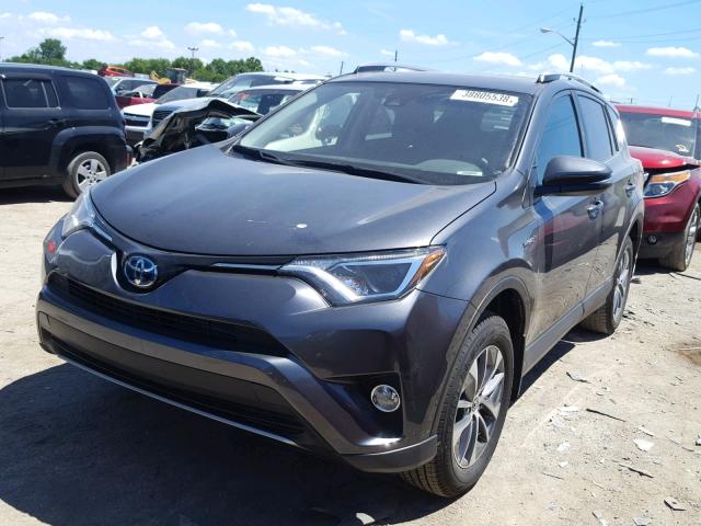 JTMRJREV2JD177754 - 2018 TOYOTA RAV4 HV LE GRAY photo 2