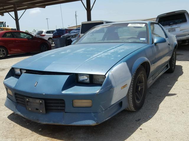 1G1FP23E7NL111703 - 1992 CHEVROLET CAMARO RS GREEN photo 2