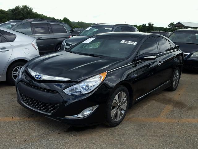 KMHEC4A42EA109014 - 2014 HYUNDAI SONATA HYB BLACK photo 2