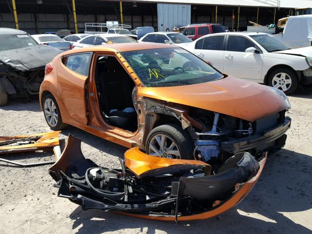 KMHTC6AD1GU297867 - 2016 HYUNDAI VELOSTER B ORANGE photo 1