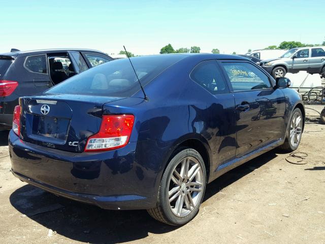 JTKJF5C76C3041639 - 2012 TOYOTA SCION TC 蓝色 照片 4