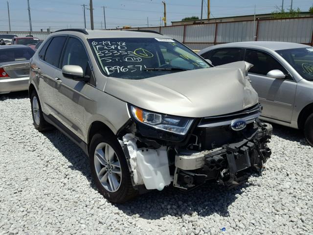 2FMPK3J85HBB96571 - 2017 FORD EDGE SEL TAN photo 1