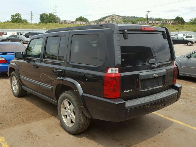 1J8HG48K08C187660 - 2008 JEEP COMMANDER BLACK photo 3