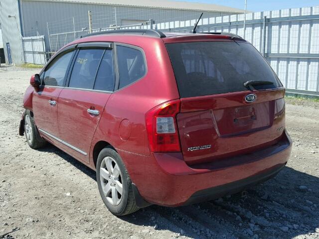 KNAFG526X87211324 - 2008 KIA RONDO LX RED photo 3