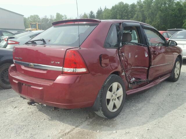 1G1ZT61856F291891 - 2006 CHEVROLET MALIBU MAX BURGUNDY photo 4