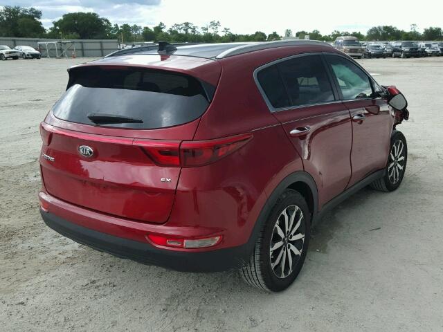 KNDPN3AC9H7145857 - 2017 KIA SPORTAGE E RED photo 4