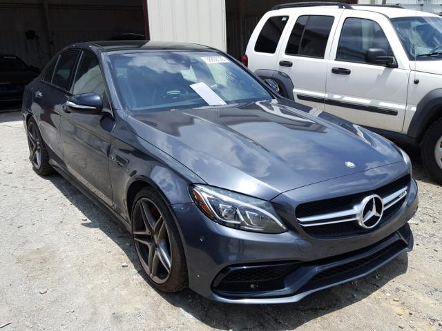 55SWF8HB6FU077414 - 2015 MERCEDES-BENZ C 63 AMG-S GRAY photo 1