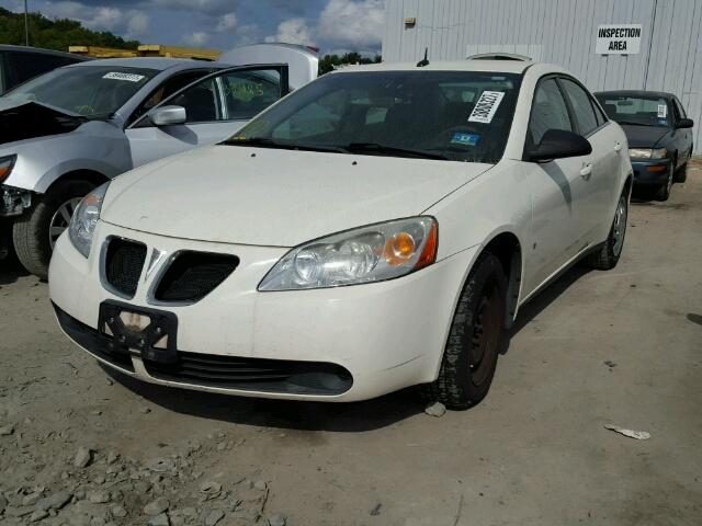 1G2ZF57B684267176 - 2008 PONTIAC G6 VALUE L WHITE photo 2