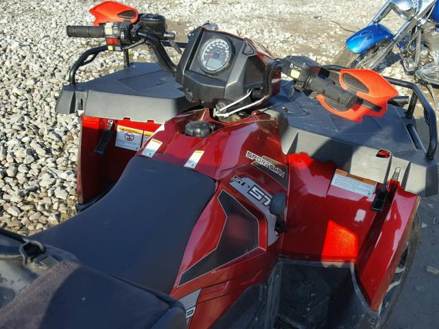 4XASHE572FA630813 - 2015 POLARIS SPORTSMAN MAROON photo 5