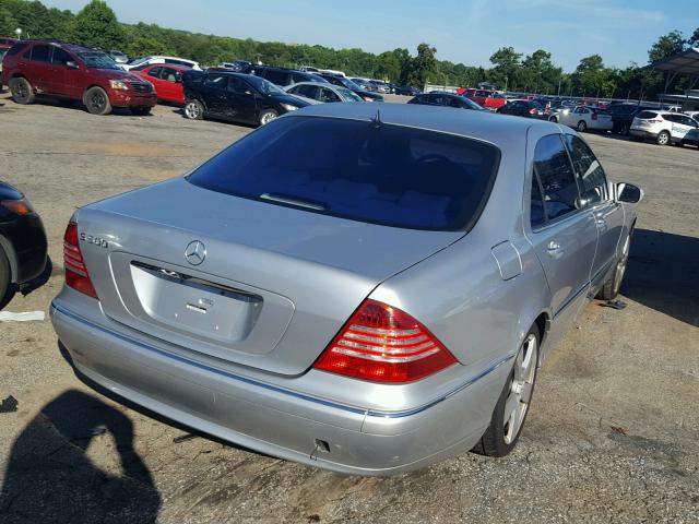 WDBNG75J23A373940 - 2003 MERCEDES-BENZ S 500 SILVER photo 4