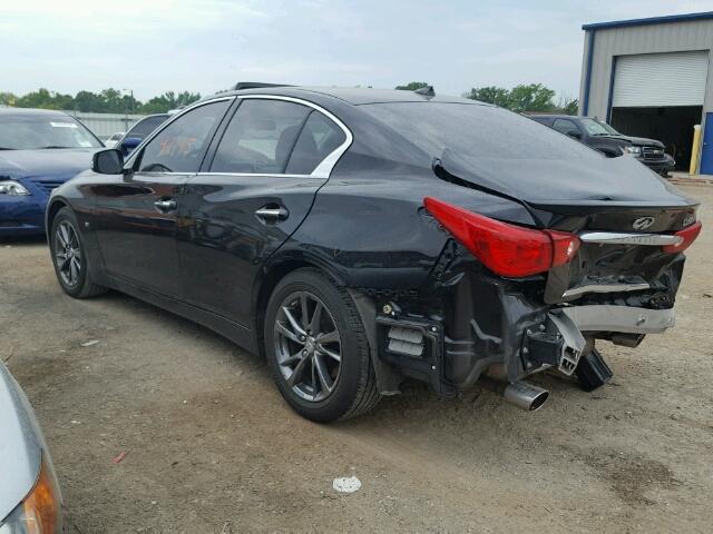 JN1BV7AP0FM355818 - 2015 INFINITI Q50 BLACK photo 3