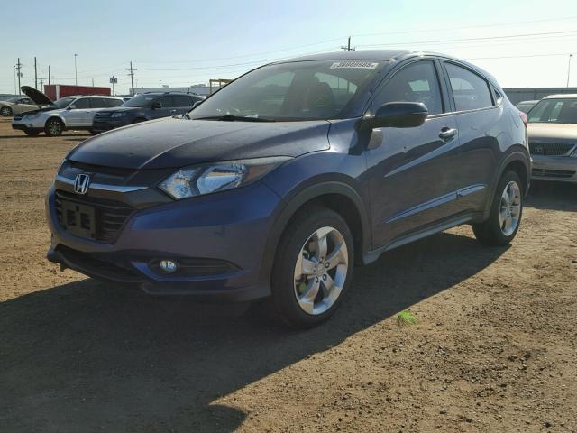 3CZRU6H53HM712603 - 2017 HONDA HR-V EX BLUE photo 2