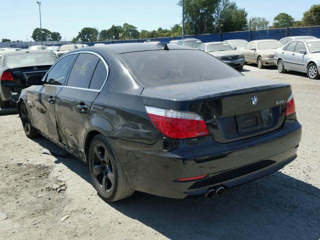 WBANW13558CZ77059 - 2008 BMW 535I BLACK photo 3