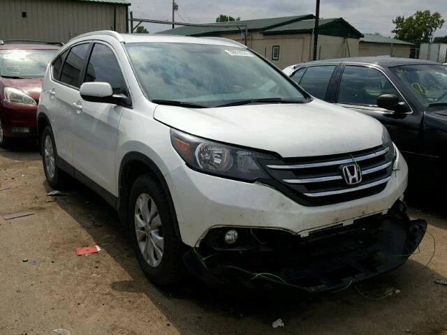 5J6RM3H75EL017603 - 2014 HONDA CR-V EX-L WHITE photo 1