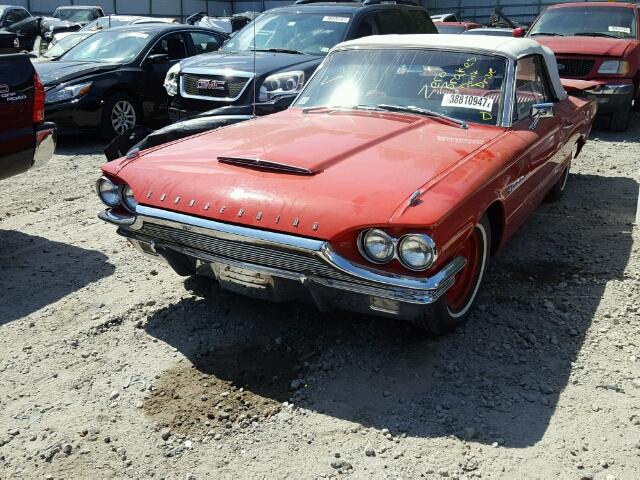 4Y85Z179633 - 1964 FORD THUNDERBIR RED photo 2