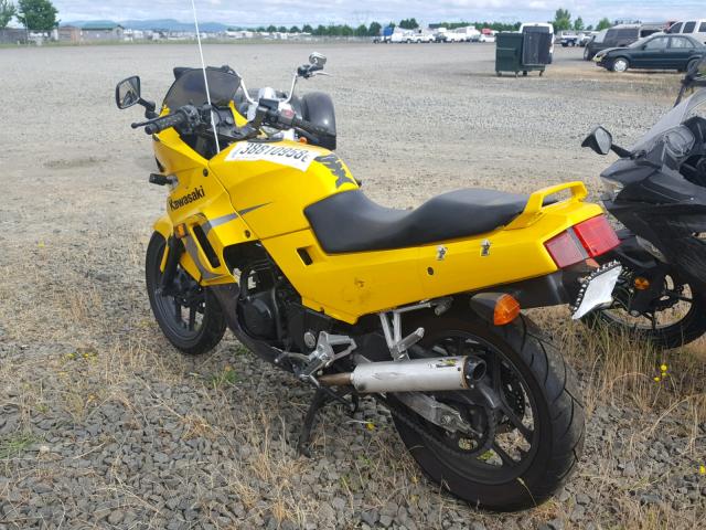 JKAEXMF123A102143 - 2003 KAWASAKI EX250 F YELLOW photo 3