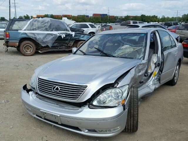 JTHBN36F440164315 - 2004 LEXUS LS 430 SILVER photo 2