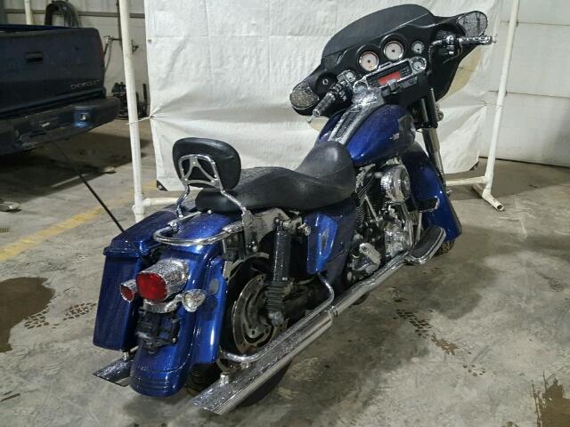 1HD1KBW136Y692998 - 2006 HARLEY-DAVIDSON FLHXI BLUE photo 4