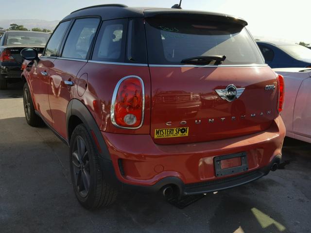 WMWZC3C51DWP24058 - 2013 MINI COOPER S C RED photo 3