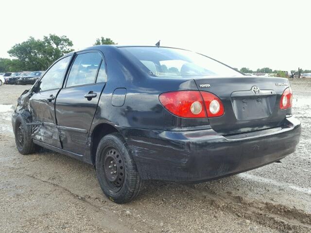 1NXBR32E46Z616421 - 2006 TOYOTA COROLLA CE BLACK photo 3