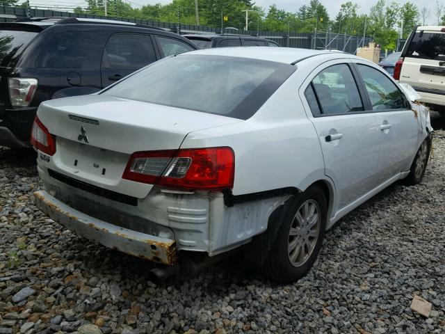 4A32B2FF3CE019284 - 2012 MITSUBISHI GALANT FE WHITE photo 4